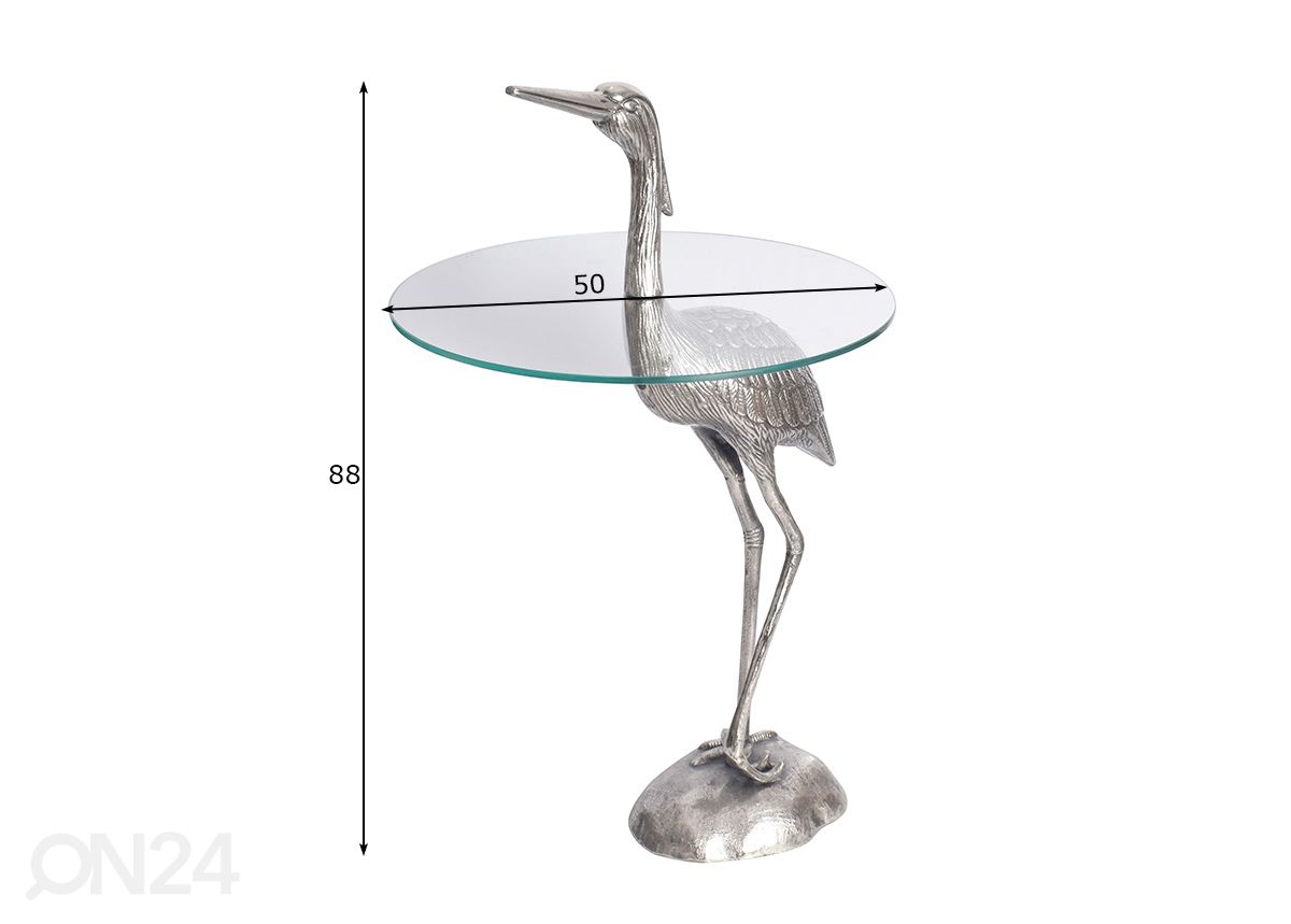 Sohvapöytä Stork Ø 50 cm kuvasuurennos mitat