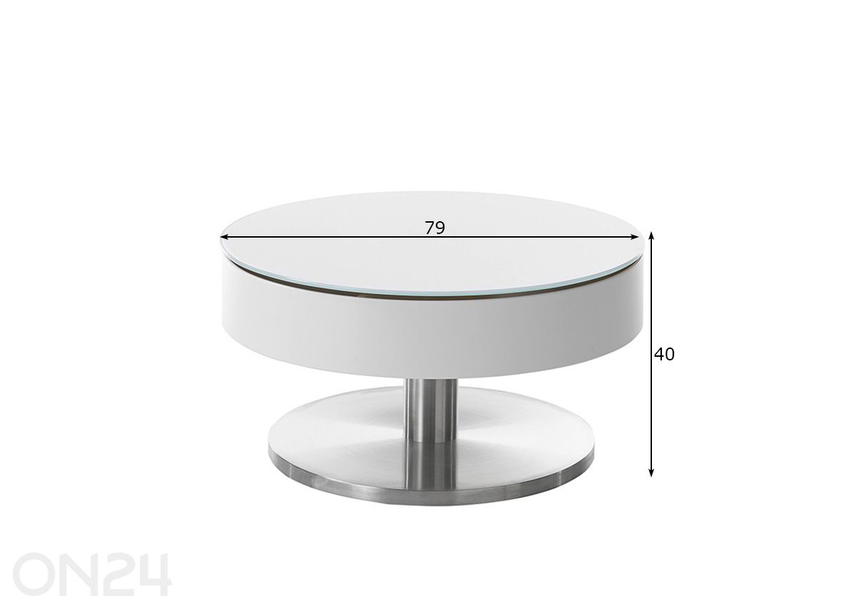 Sohvapöytä Suva kuvasuurennos mitat