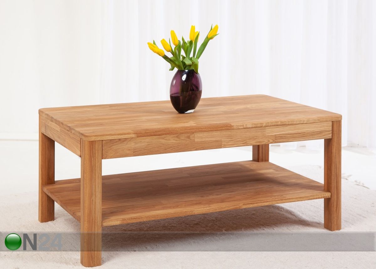 Sohvapöytä tammea Lausenne 105x65 cm kuvasuurennos