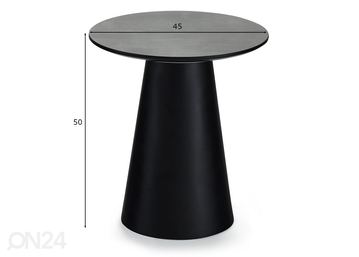 Sohvapöytä Tango Ø 45 cm kuvasuurennos mitat