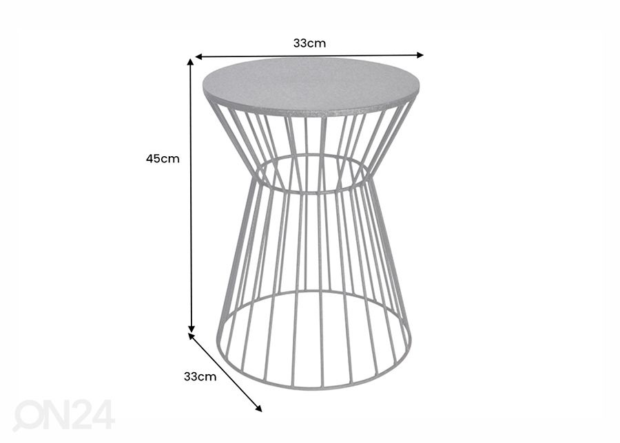 Sohvapöytä Variation Ø 33 cm kuvasuurennos mitat