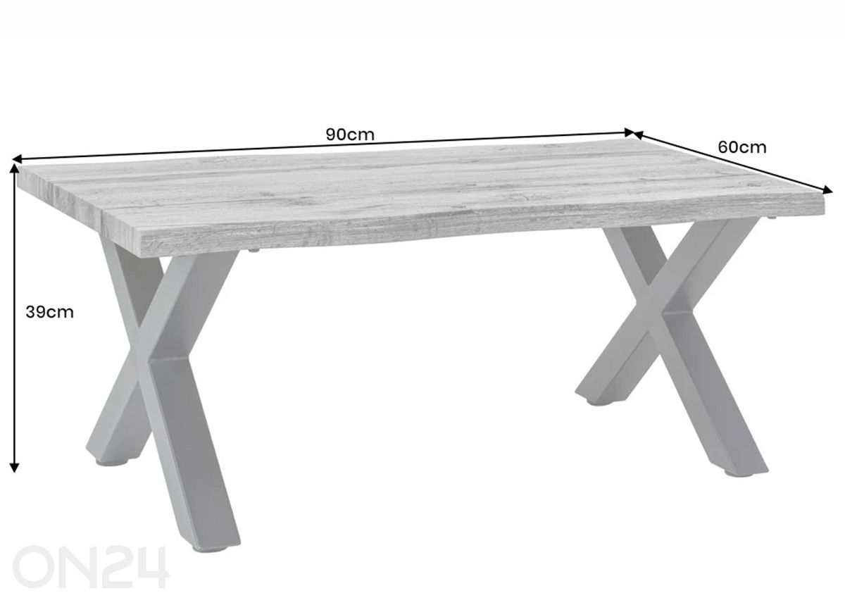 Sohvapöytä Wild kuvasuurennos mitat