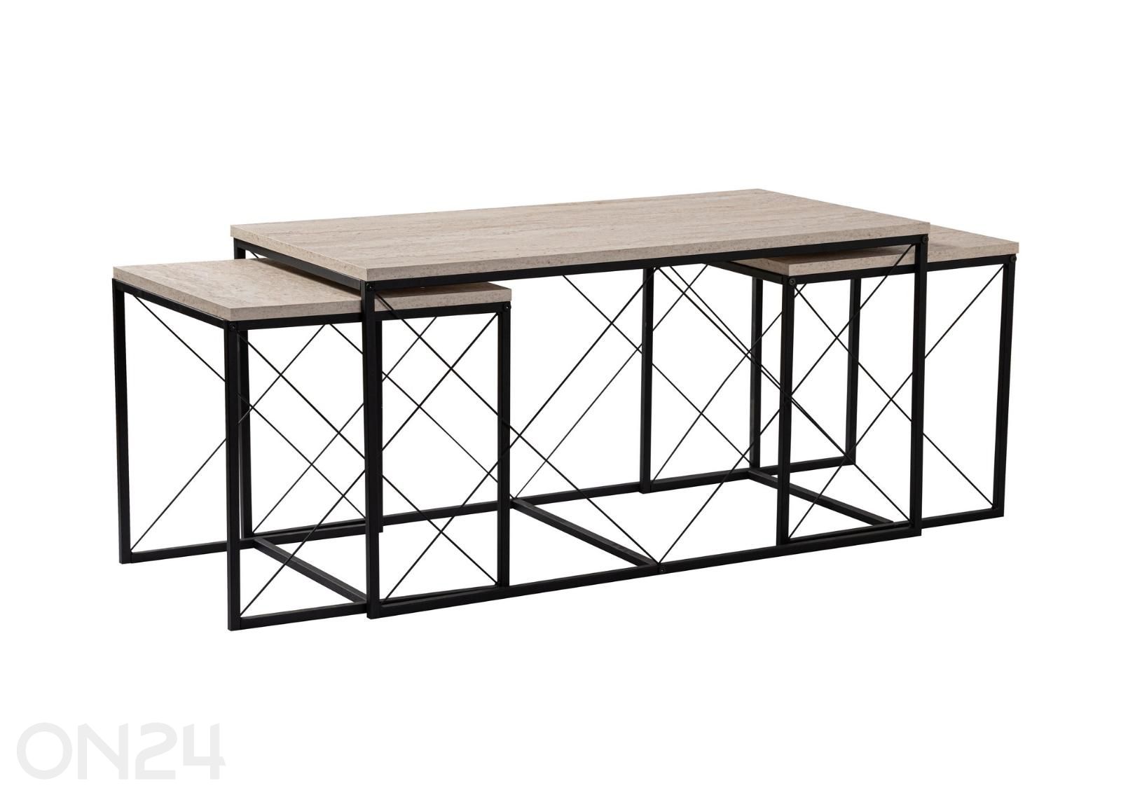 Sohvapöytäsarja Defne, 3 kpl kuvasuurennos