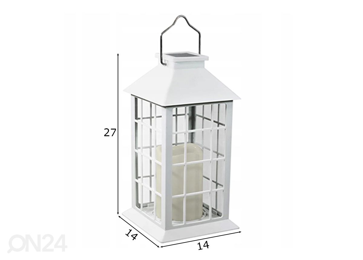 Solarvalo Lantern LED, 2 kpl kuvasuurennos mitat