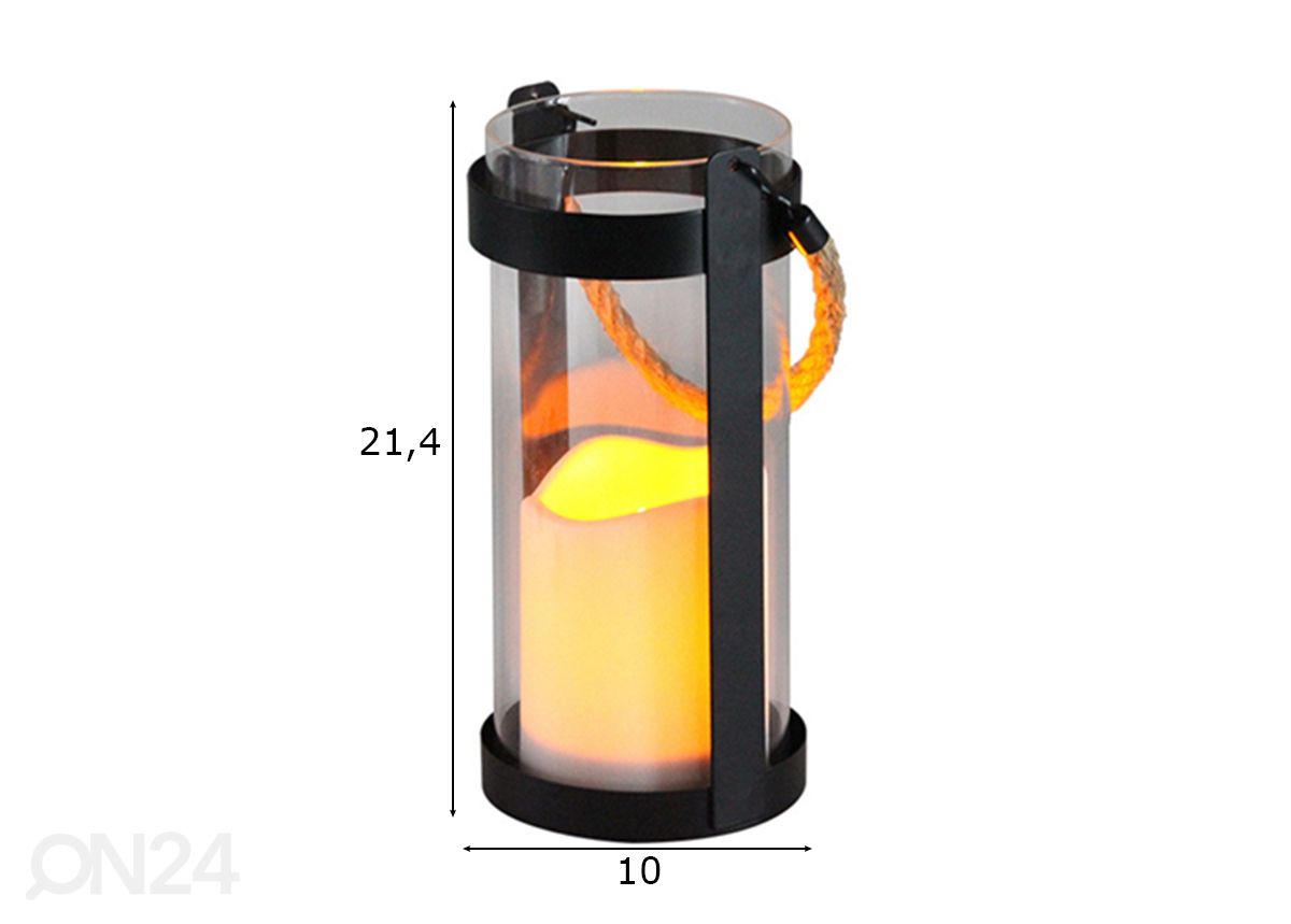 Solarvalosarja Askoy LED kuvasuurennos mitat