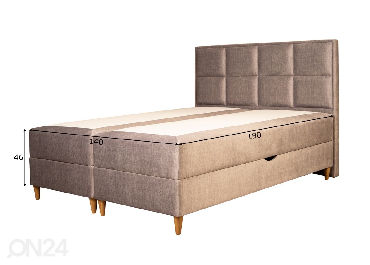 Stroma jenkkisänky vuodevaatelaatikolla Perissa 140x190 cm kuvasuurennos mitat