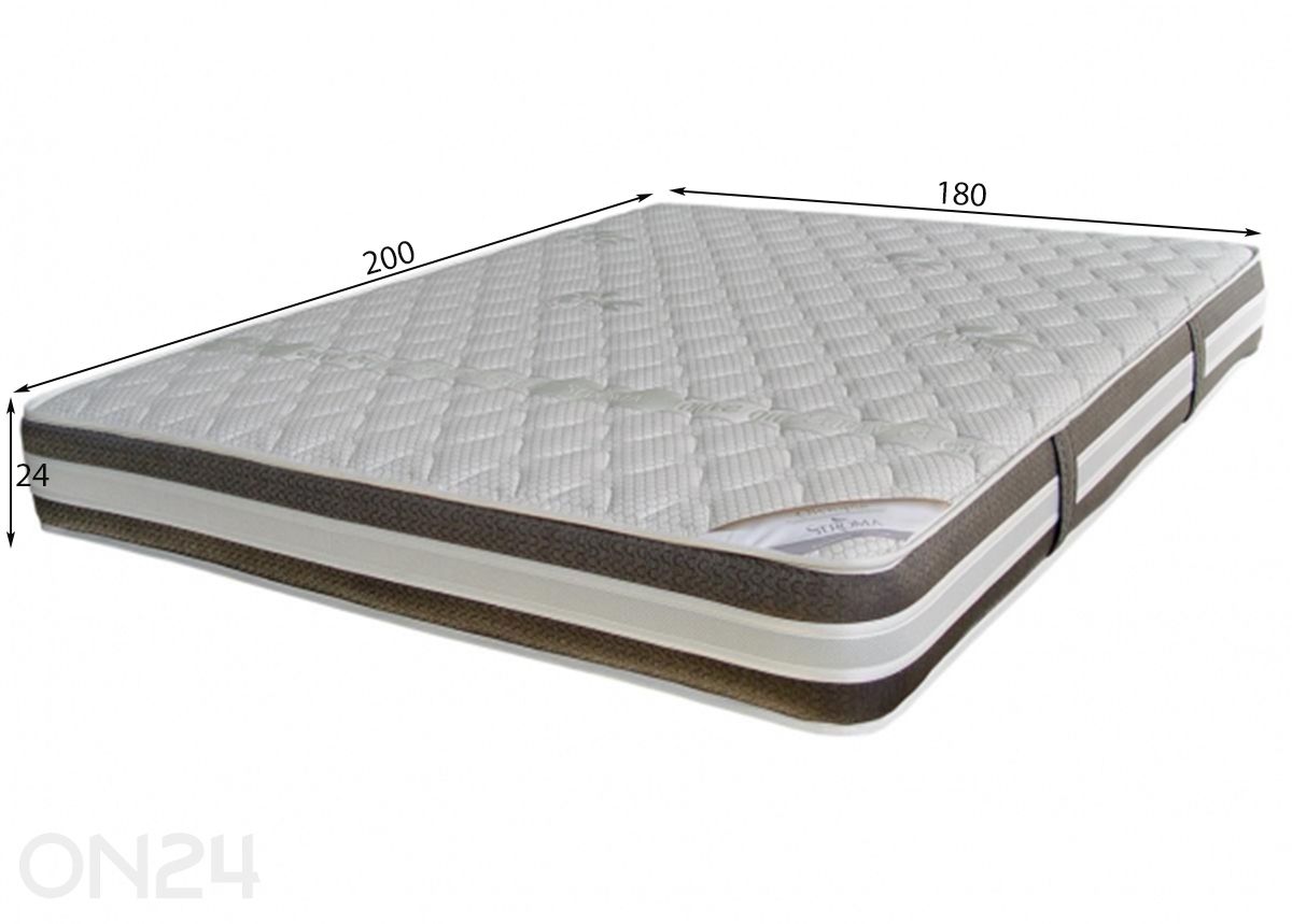 Stroma patja Olympia 180x200 cm kuvasuurennos mitat
