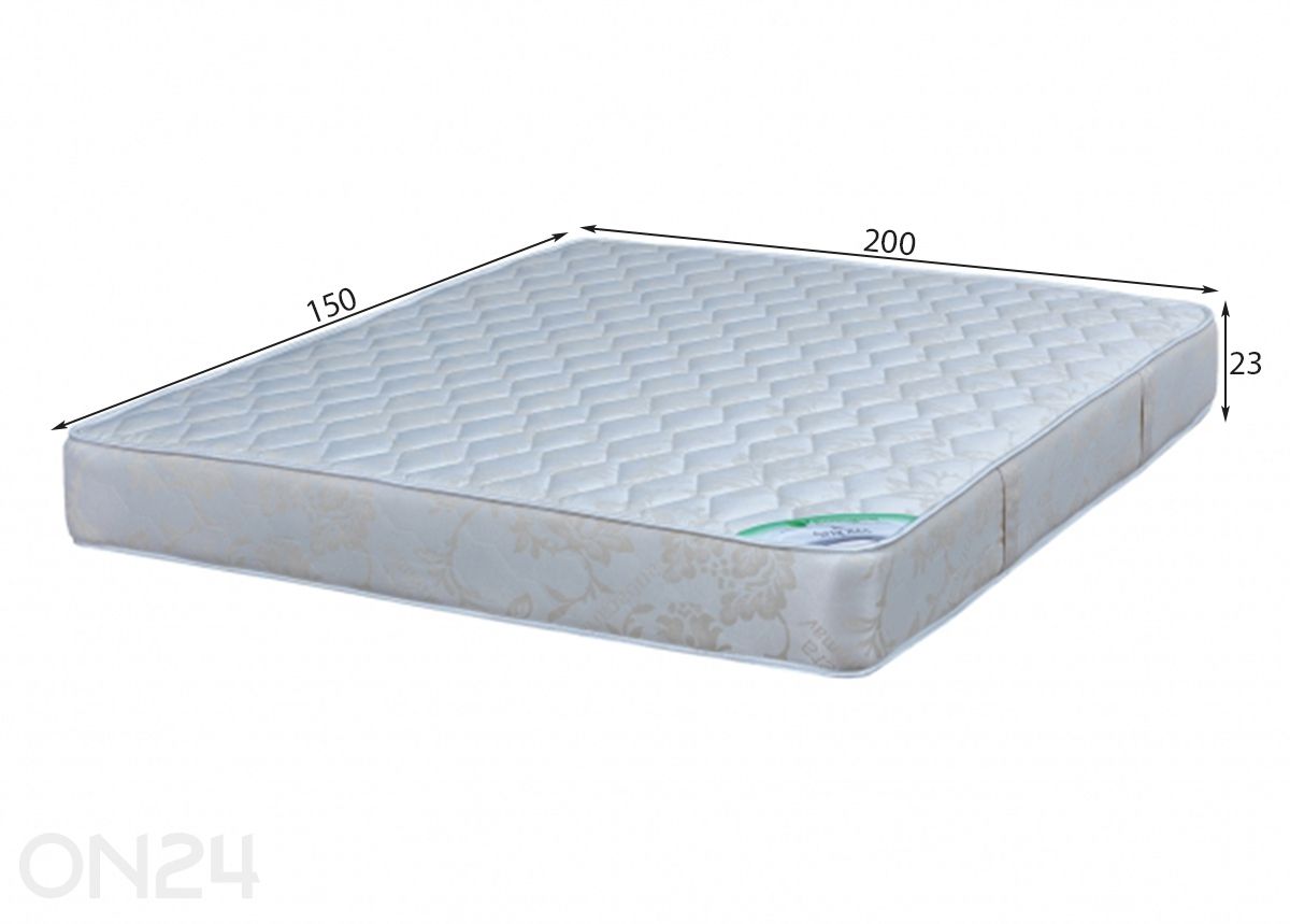 Stroma patja Ortopedinen ekologinen 150x200 cm kuvasuurennos mitat