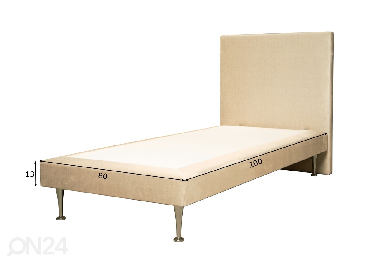 Stroma sängynrunko Florina 80x200 cm kuvasuurennos mitat