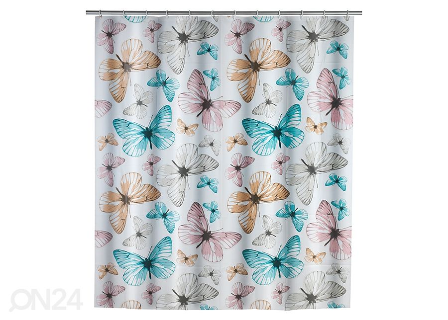 Suihkuverho BUTTERFLY 200x180 cm kuvasuurennos