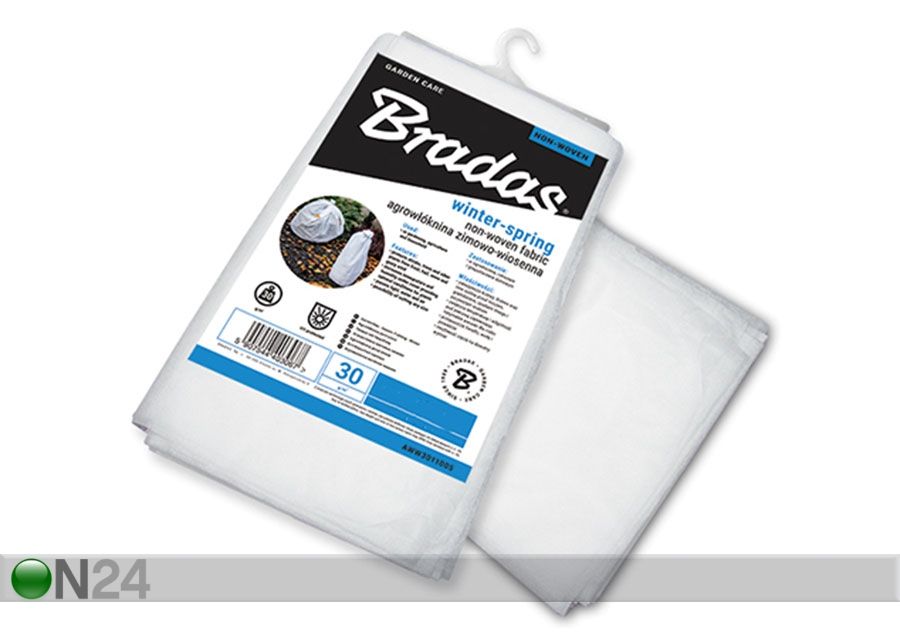 Suojaharso Bradas 30 g/m² 1,6x10 m kuvasuurennos