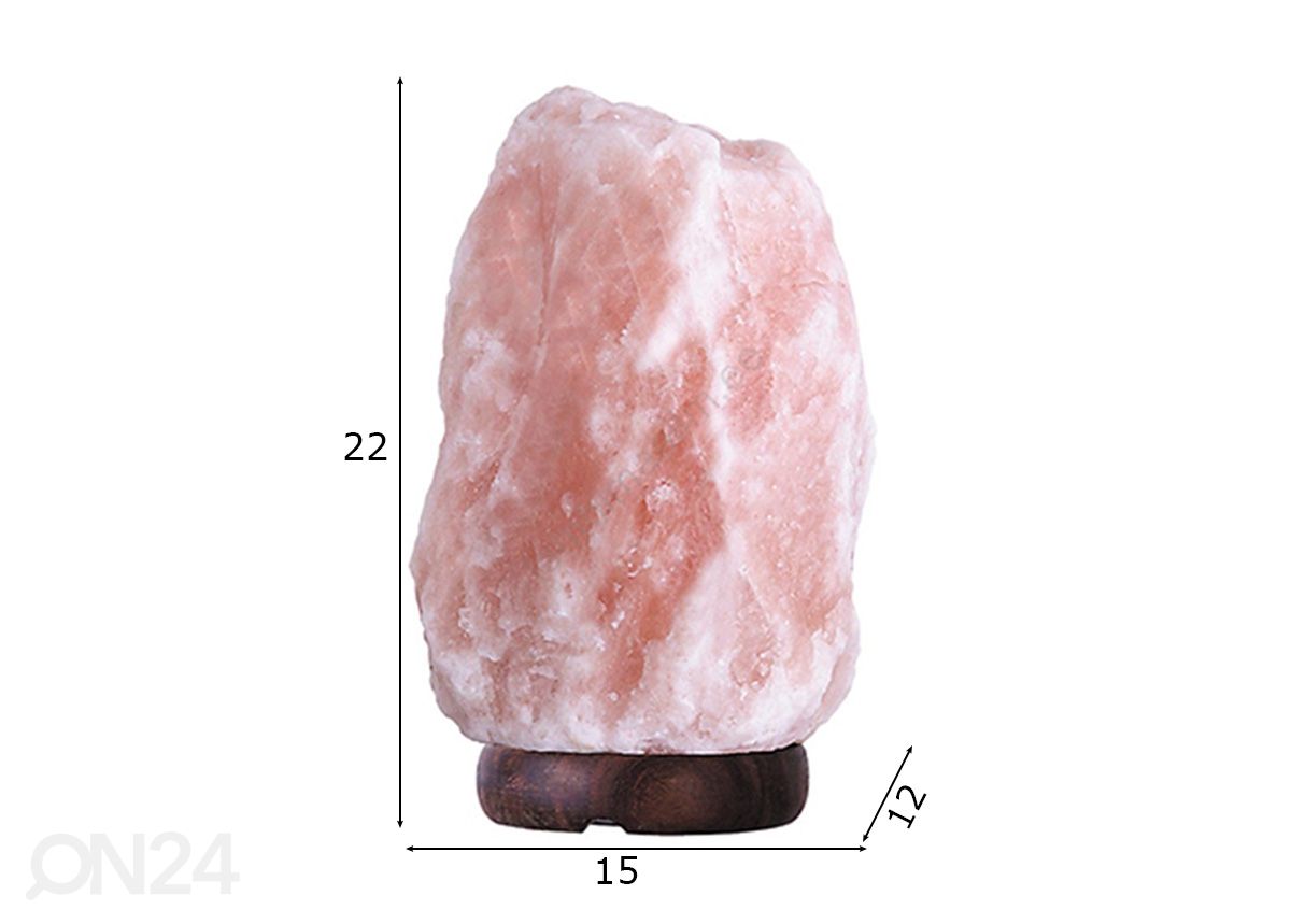 Suolalamppu 4-5 kg kuvasuurennos mitat