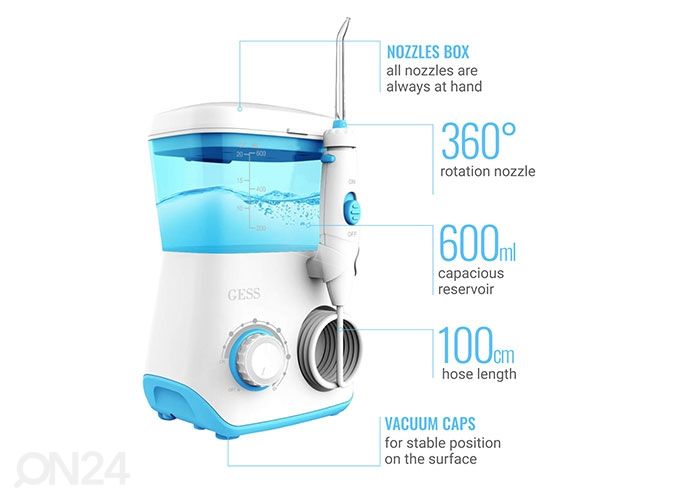 Suun ja hampaiden hoitolaite kotikäyttöön GESS Aqua PRO kuvasuurennos