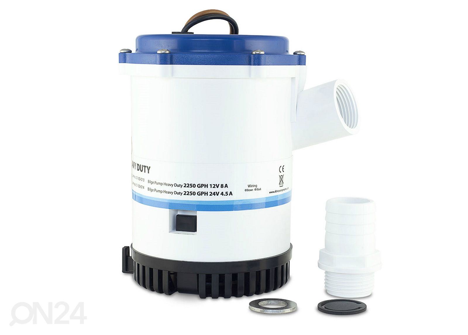 Suuritehoinen pilssipumppu 1750 GPH (110 L/min), 24 V kuvasuurennos