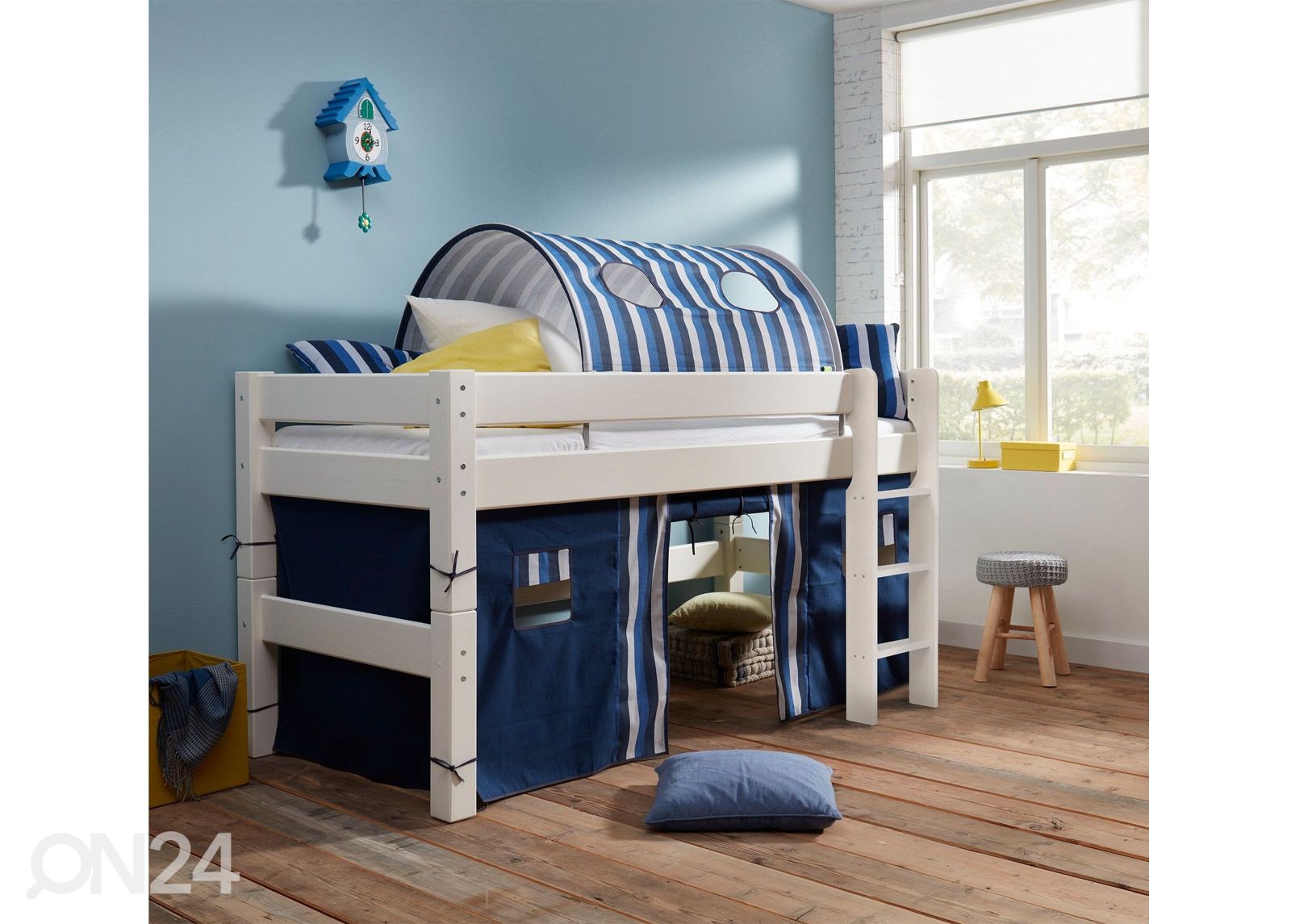 Suwem puoliparvisänky Lahe pystytikkailla 90x200 cm kuvasuurennos