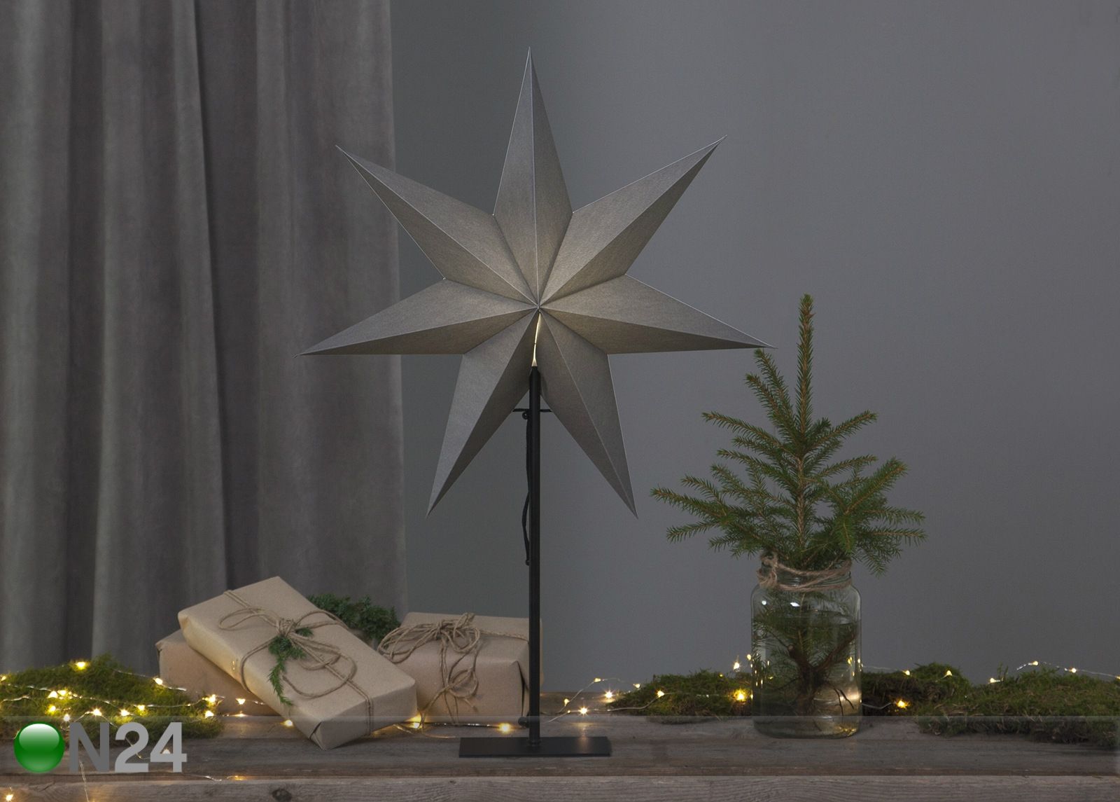 Tähti metallijalalla Ozen 75 cm kuvasuurennos