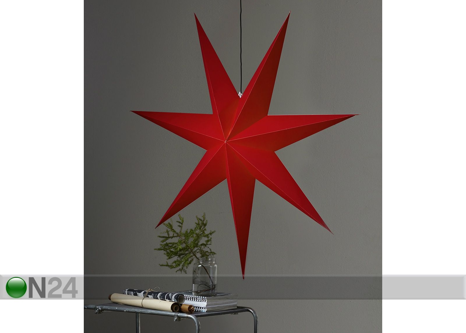 Tähti Rozen 140cm, punainen kuvasuurennos