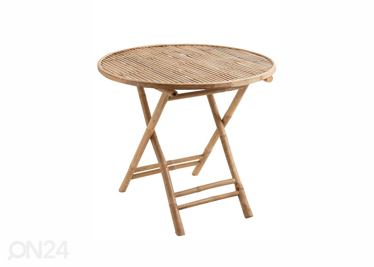 Taittopöytä Bamboo Ø 90 cm kuvasuurennos