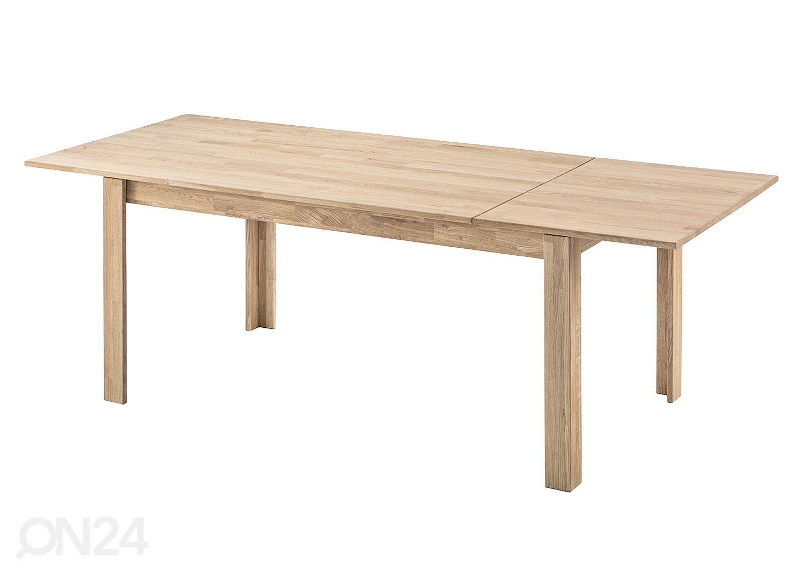 Tammi jatkettava ruokapöytä Liina 140-200x90 cm, valkoinen öljy kuvasuurennos