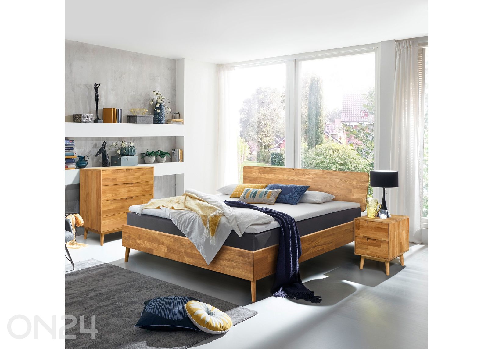 Tammi sänky Scan 160x200 cm kuvasuurennos