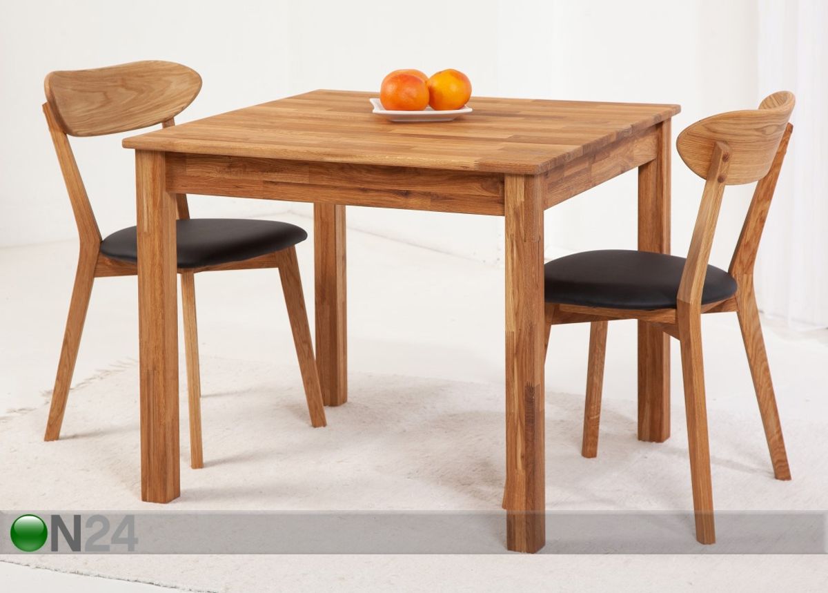 Tamminen ruokailuryhmä Lem 2 90x90 cm kuvasuurennos