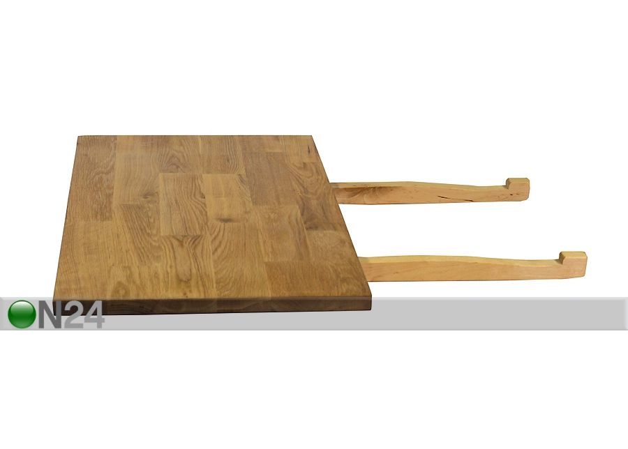Tamminen ruokapöydän jatke GLOUCESTER 40x75 cm kuvasuurennos