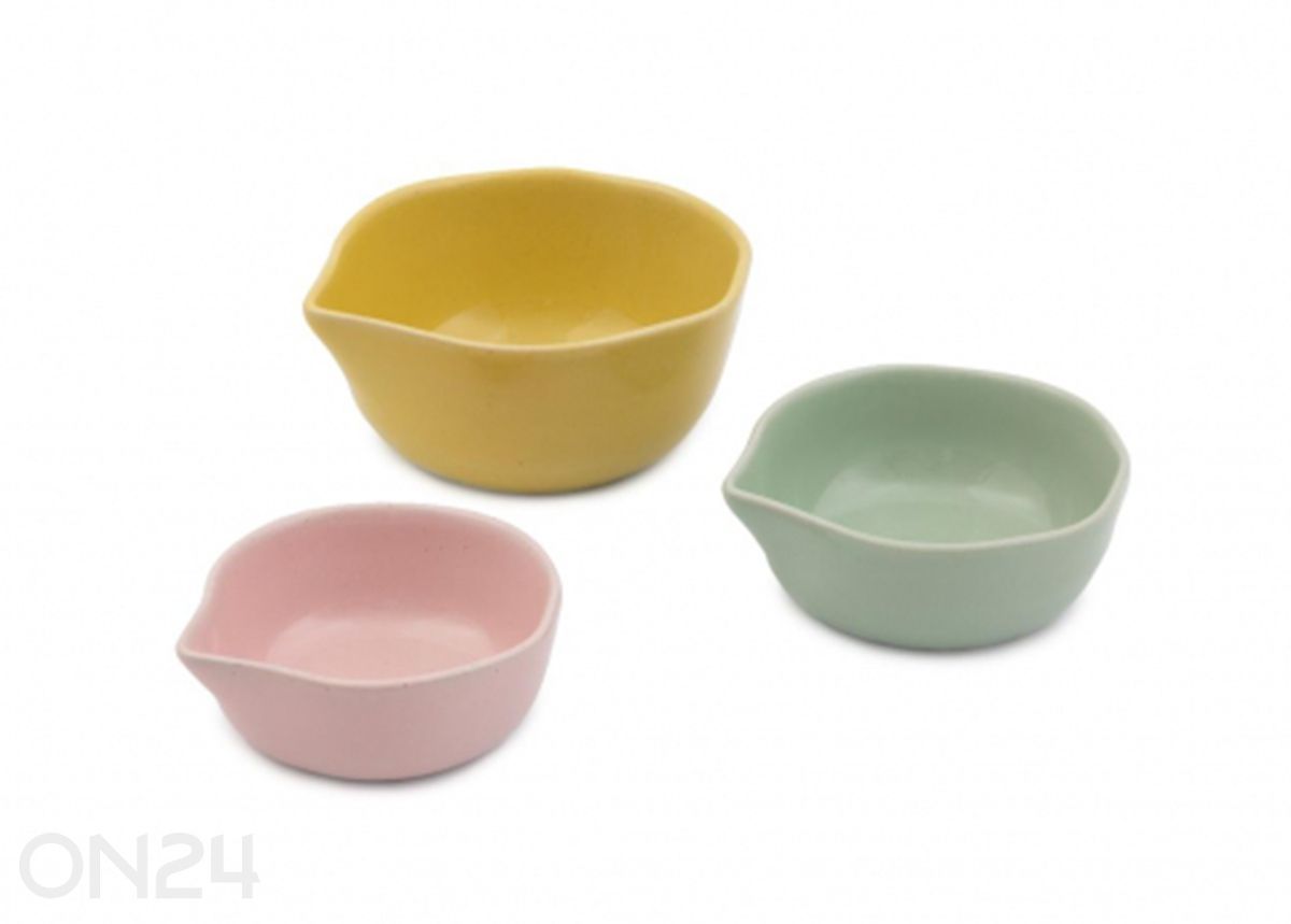 Tarjoilukulhot Jamie Oliver Big love pinch-me pots 3 kpl kuvasuurennos