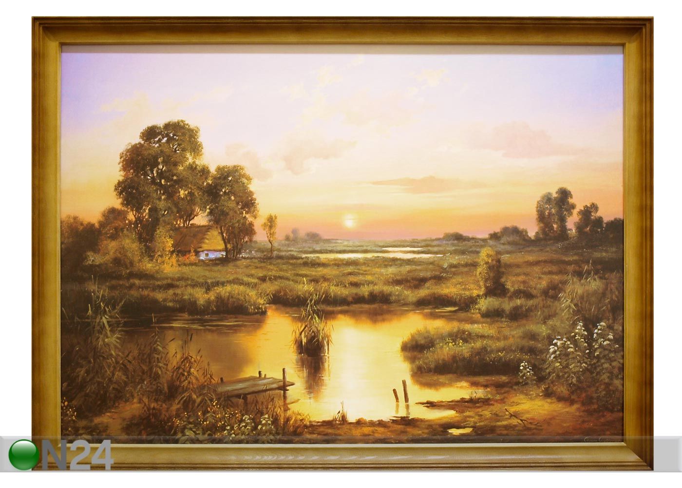 Taulu AURINGONLASKU 46x56 cm kuvasuurennos