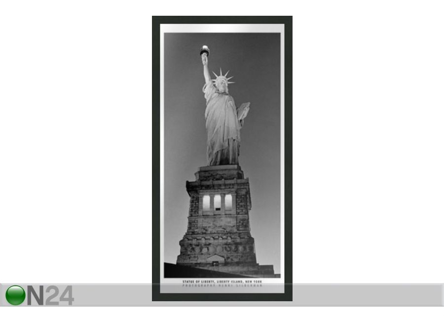Taulu B&W NEW YORK STATUE OF LIBERTY 23x50 cm kuvasuurennos