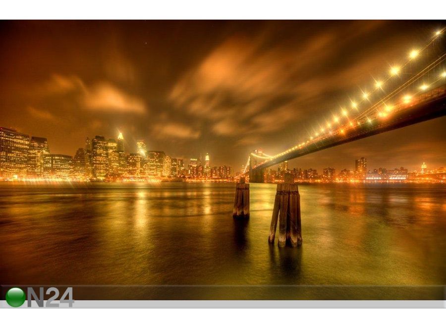 Taulu BROOKLYN BRIDGE - NEW YORK 111x70 cm kuvasuurennos