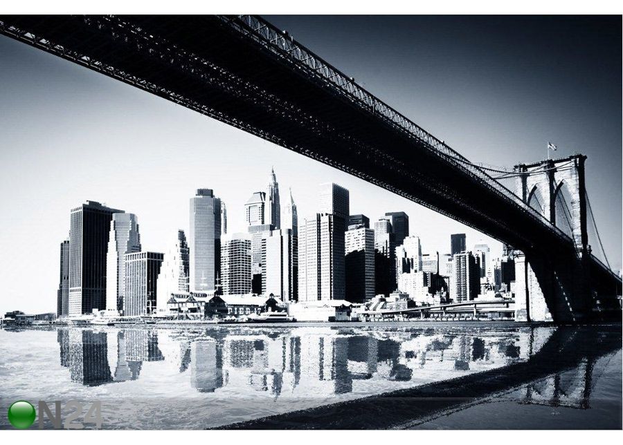 Taulu BW NEW YORK SILUETTE 105x70 cm kuvasuurennos