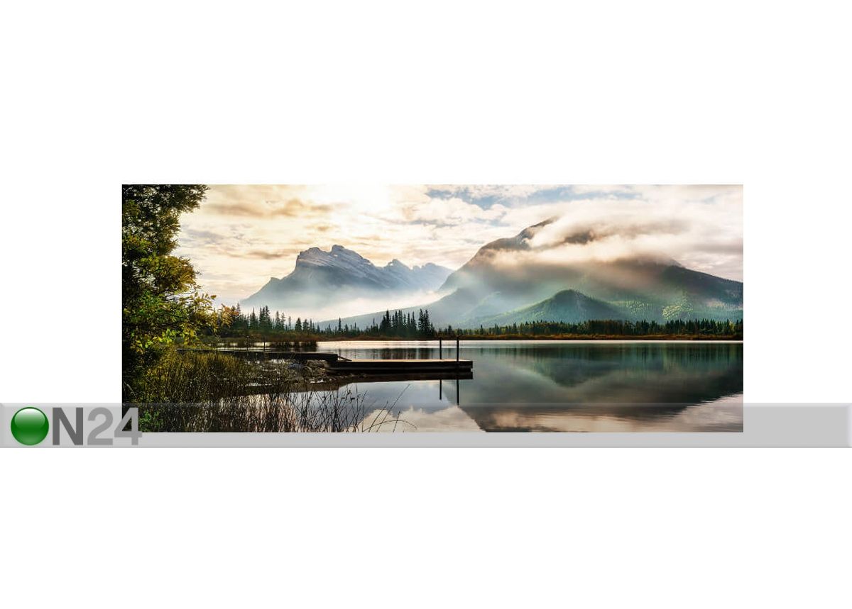 Taulu Canvas Lake 60x150 cm kuvasuurennos