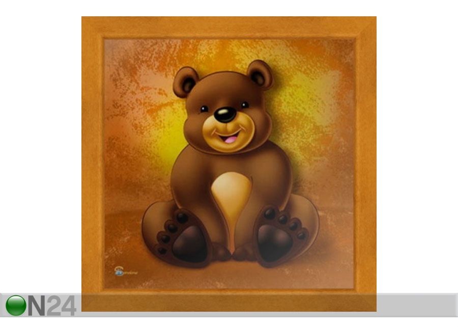 Taulu CHILDREN - BROWN BEAR 16x16 cm kuvasuurennos