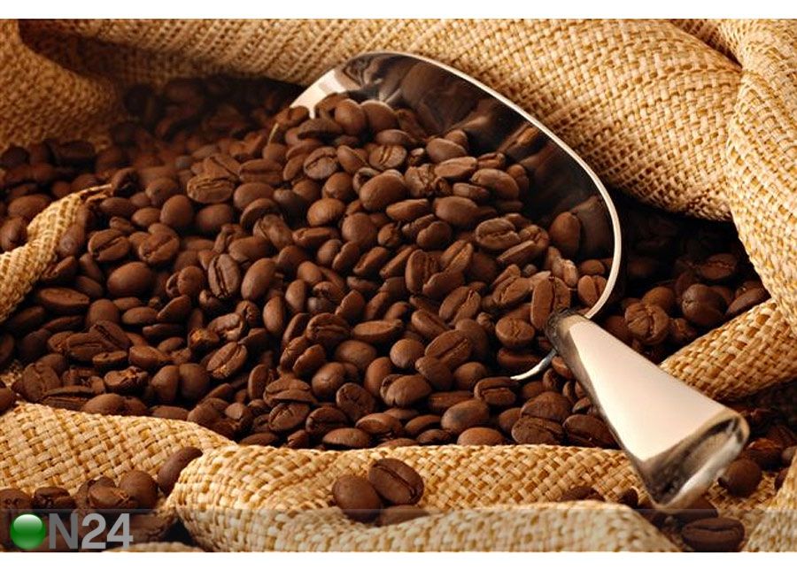 Taulu COFFEE BEANS SPILLING OUT 164x110 cm kuvasuurennos