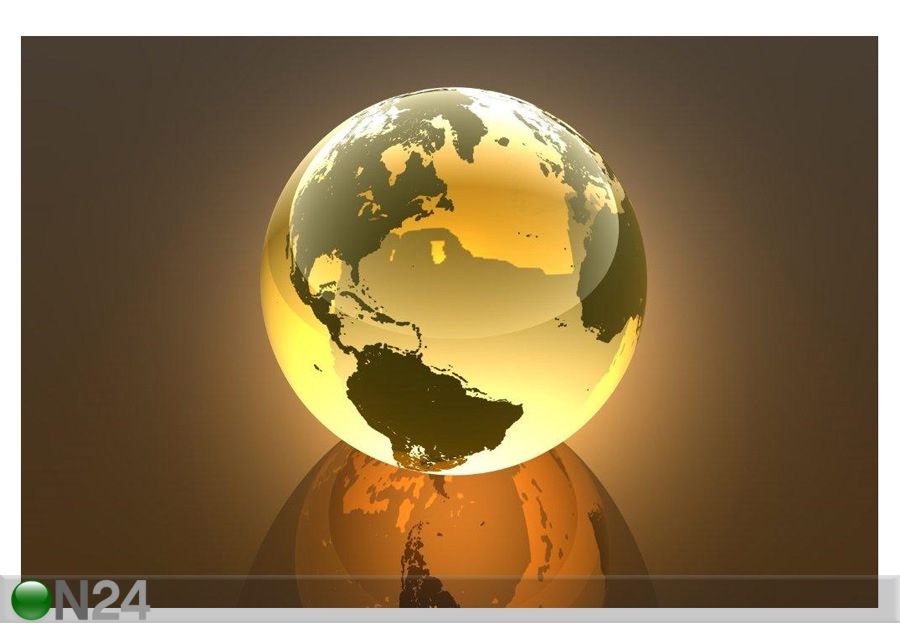 Taulu EARTH ABSTRACT 3D ILLUSTRATION 105x70 cm kuvasuurennos