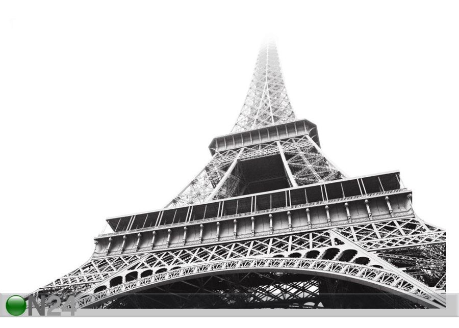 Taulu EIFFEL TOWER IN HIGH CONTRAST 120x80 cm kuvasuurennos
