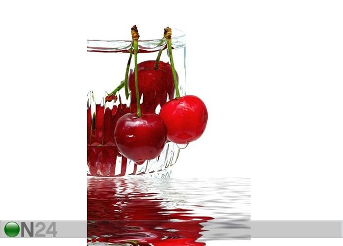 Taulu FRESH CUP OF CHERRIES 40x60 cm kuvasuurennos