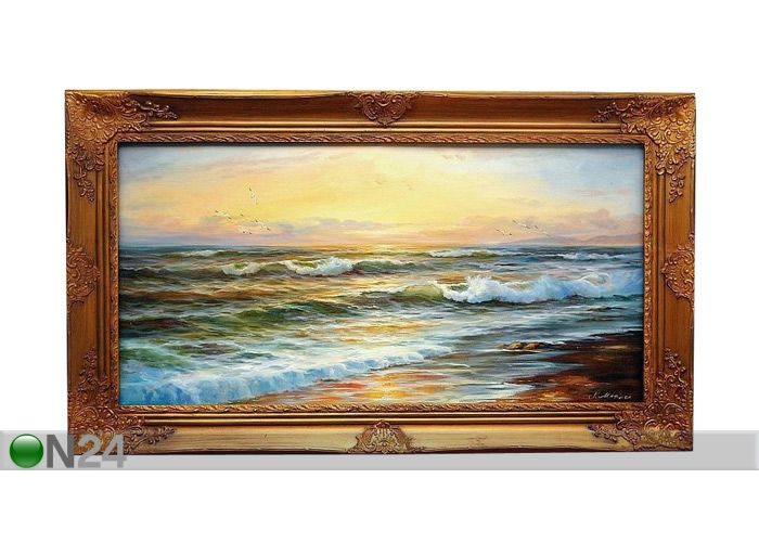 Taulu KULTAINEN LAINE 83x143 cm kuvasuurennos