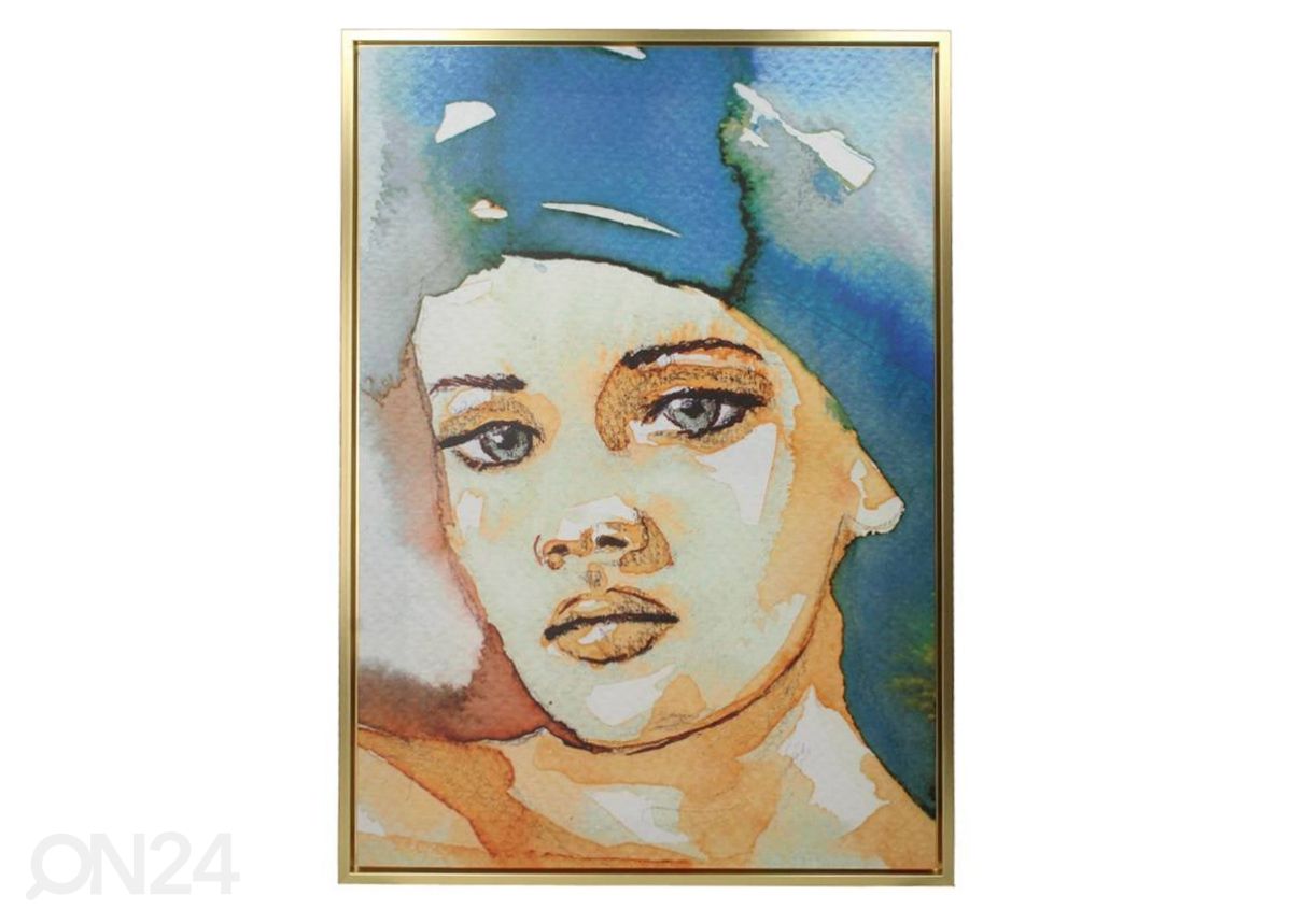 Taulu Lady 50x70 cm, kullanvärinen kuvasuurennos