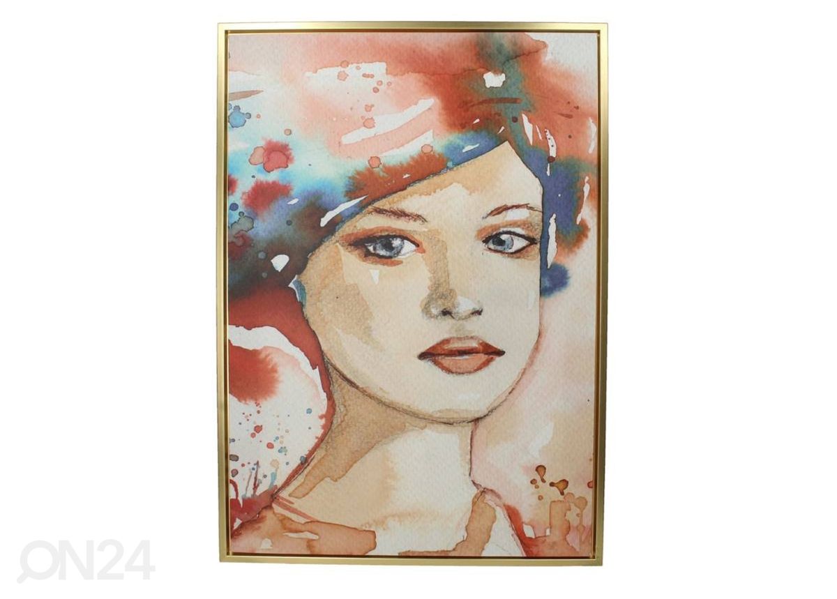 Taulu Lady 50x70 cm, kullanvärinen kuvasuurennos