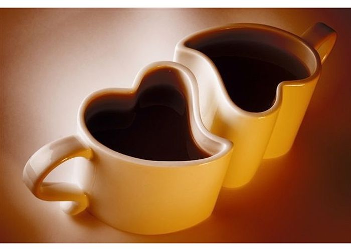 Taulu LOVE CUPS OF COFFEE 135x90 cm kuvasuurennos