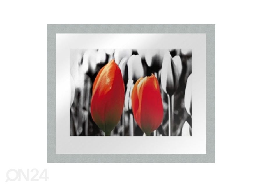 Taulu MODERN - TWO RED TULIPS1 20x25 cm kuvasuurennos