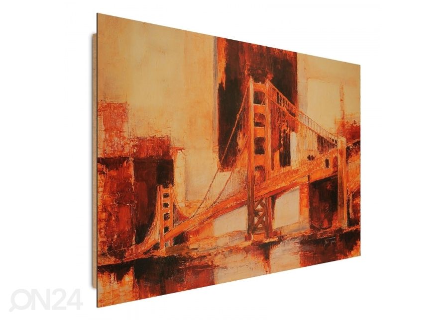 Taulu Painted Bridge 3D 98x68 cm kuvasuurennos