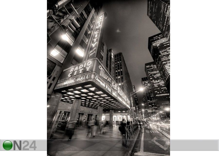 Taulu RADIO CITY HALL 80x102 cm kuvasuurennos