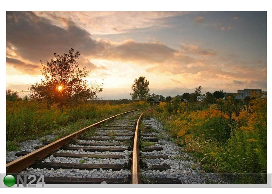 Taulu RAILWAY TRACK 60x40 cm kuvasuurennos