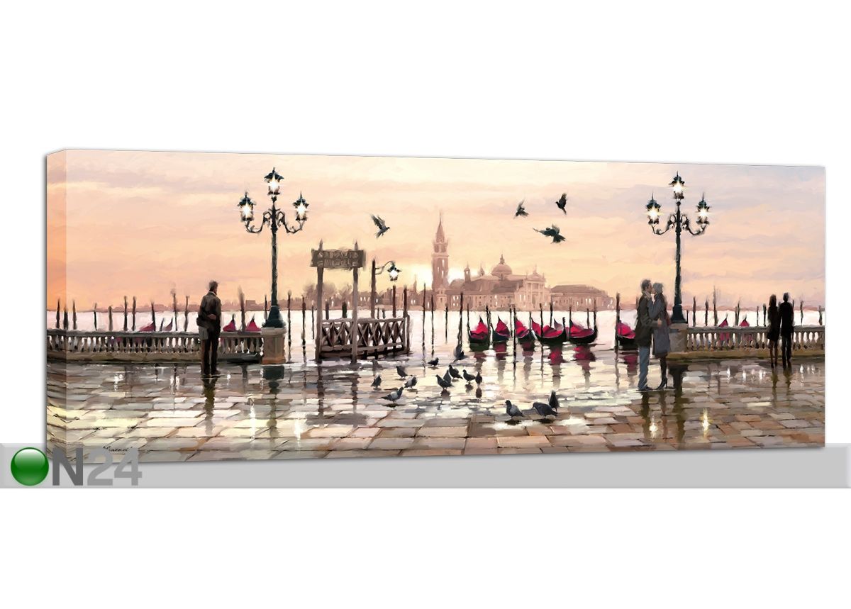 Taulu Red Boats 60x150 cm kuvasuurennos