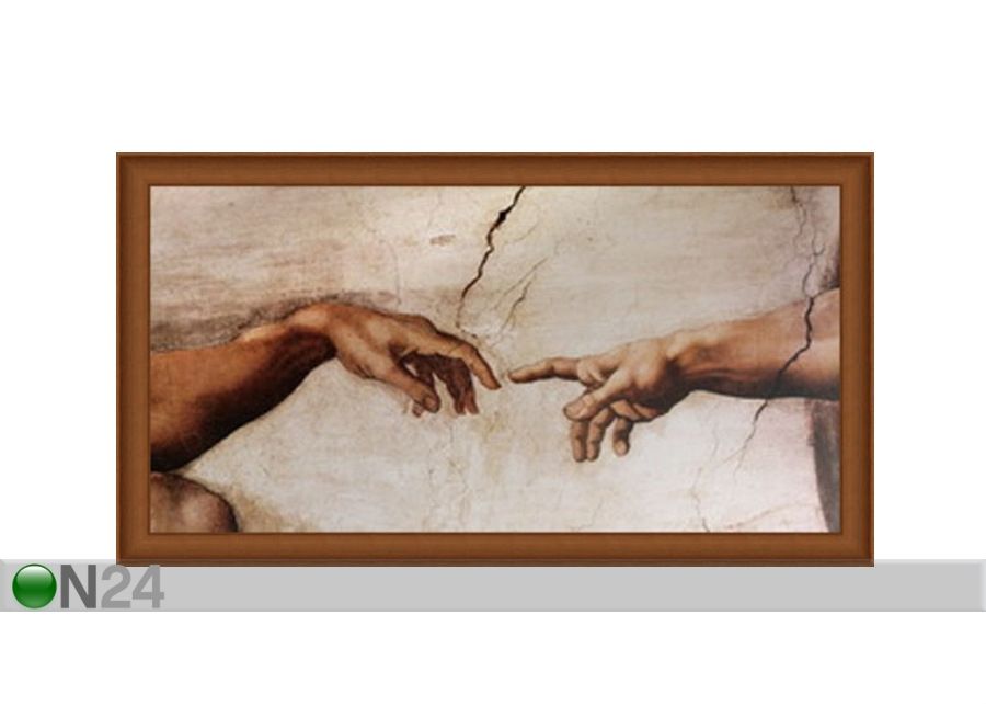 Taulu RELIGIUS - THE CREATION OF ADAM FRAGMENT 50x100 cm kuvasuurennos