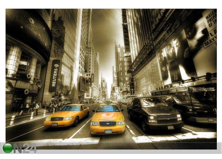 Taulu TIMES SQUARE TAXI 40x60 cm kuvasuurennos