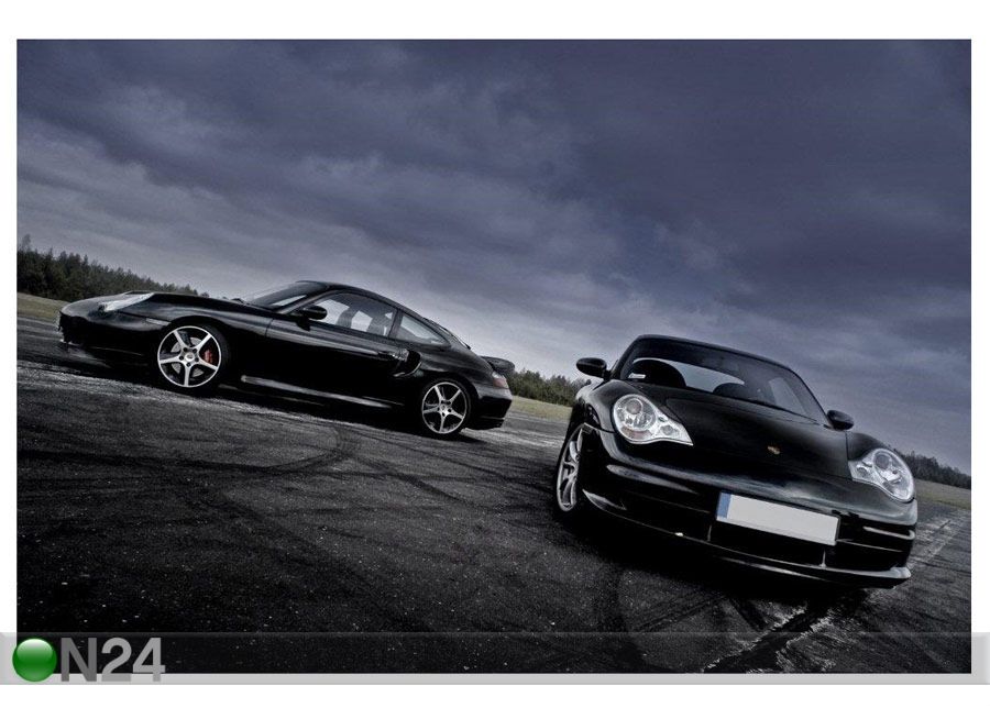 Taulu TWO PORSCHES 60x40 cm kuvasuurennos