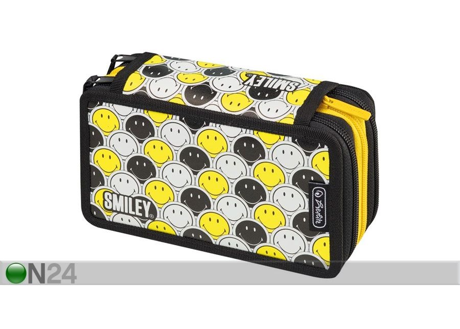 Täytetty penaali HERLITZ SMILEYWORLD BLACK STRIPES kuvasuurennos